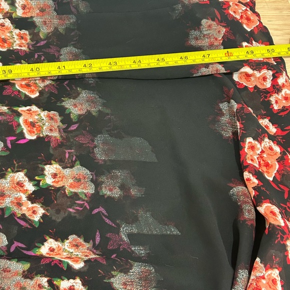 Jessica Simpson lulu Maxi Dress Black Large English Floral  Sz: Medium - Picture 10 of 12